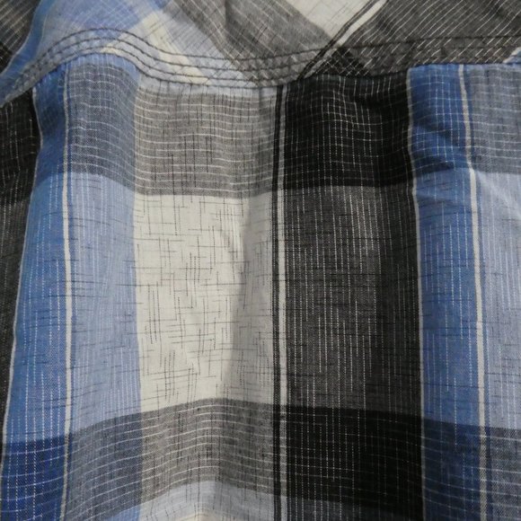 BURNSIDE, 6x, casual button down plaid shirt, BNWOT - Picture 13 of 13
